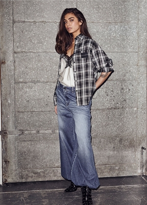 Haute check skjorte Grey Check HAUTE L\'AMITIÈ